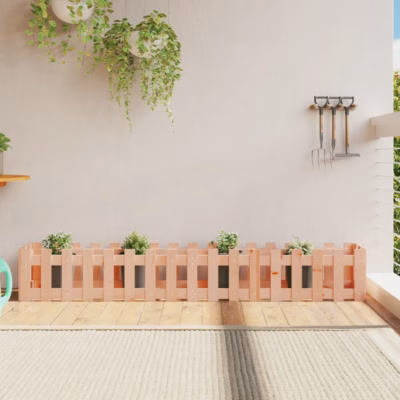 Aia disainiga kõrgendatud taimelava ebatsuugapuidust, 200 x 30 x 30 cm