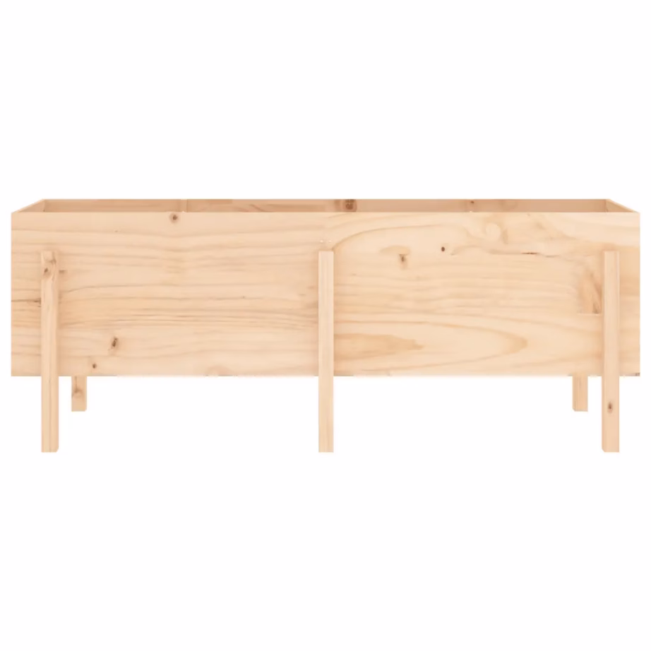 Kõrgendatud aia taimelava töötlemata männipuidust, 160 x 50 x 57 cm – 5