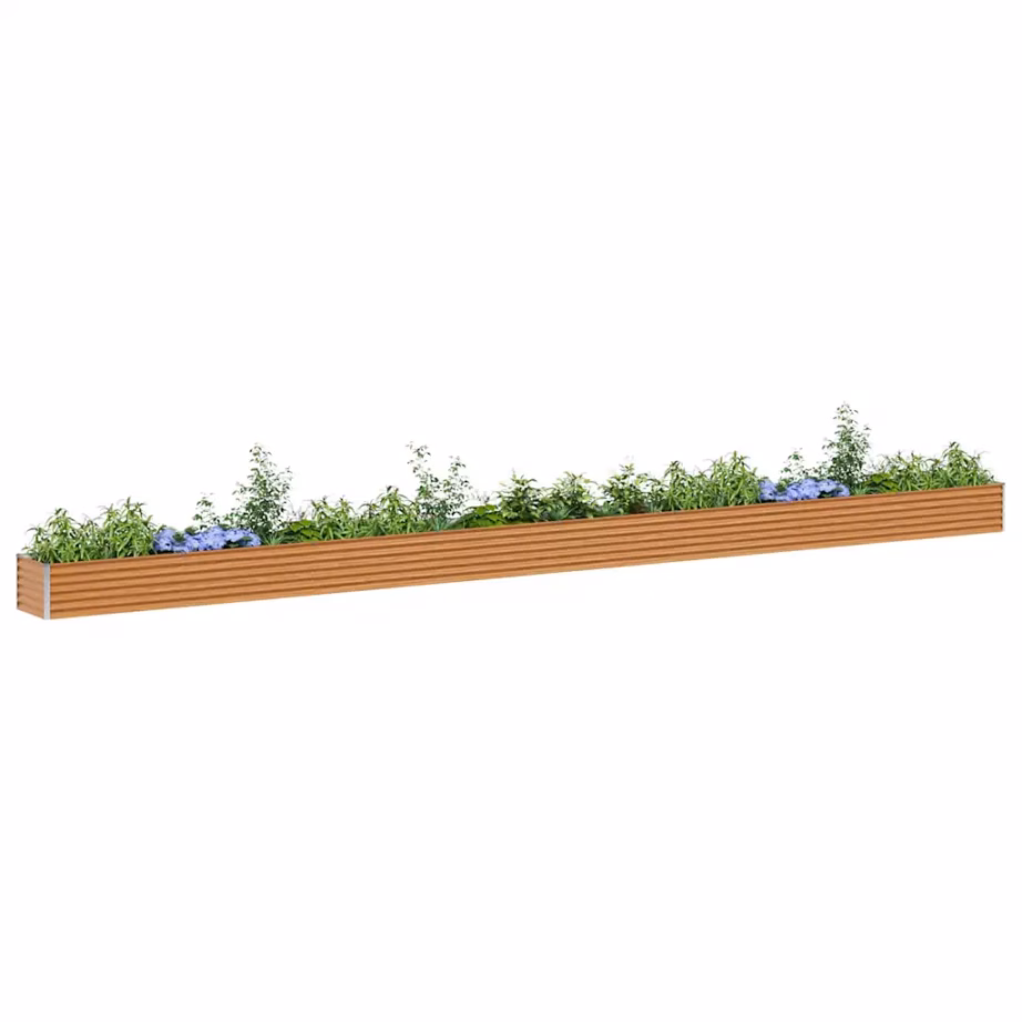 Kõrgendatud tsingitud terasest aiakast, helepruun, 775 x 50 x 36 cm – 3