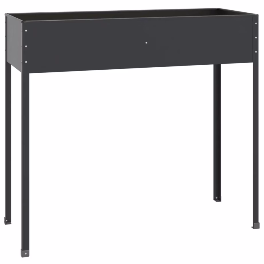 Kõrgete jalgadega aia taimekastid, 2 tk, antratsiithall tsingitud teras, 100,5 x 40,5 x 90 cm – 5