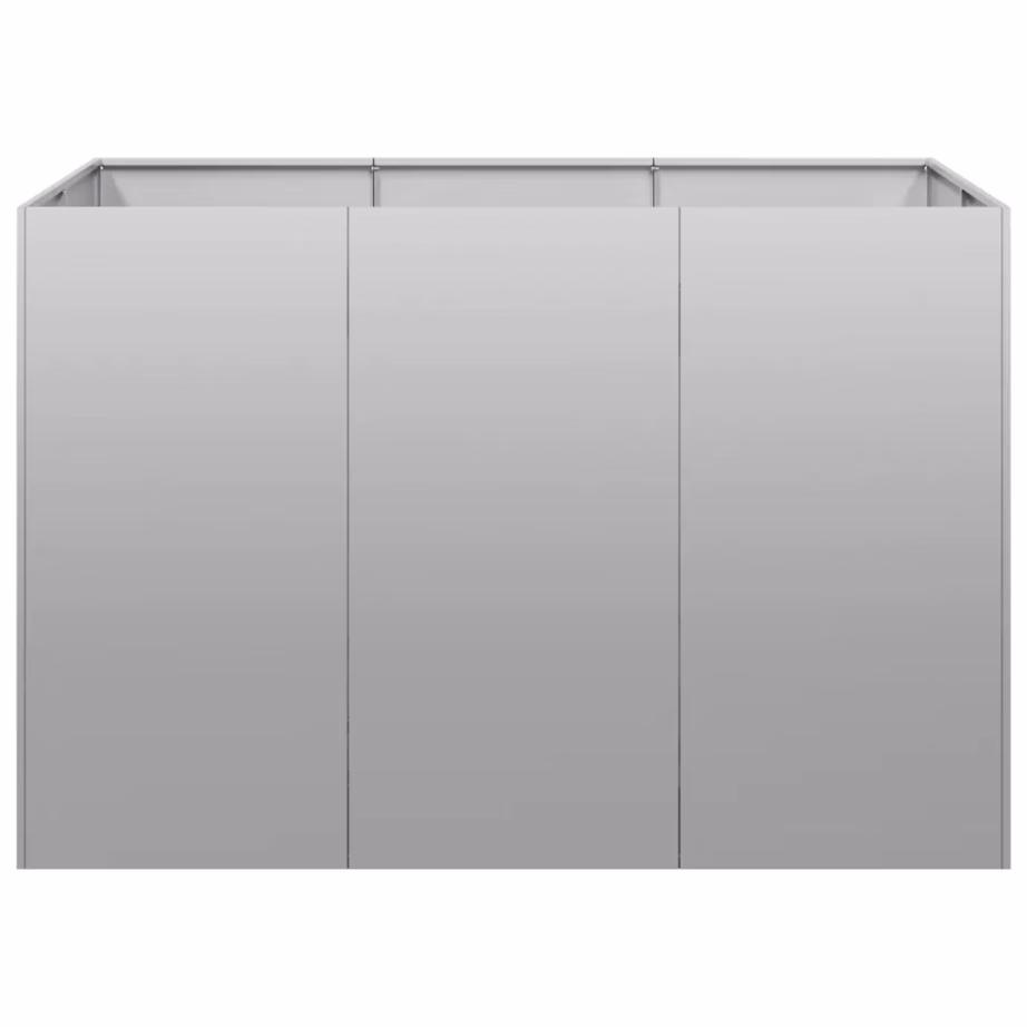 Kõrgpeenar tsingitud terasest, avatud põhjaga, hõbedane, 120 x 80 x 80 cm – 4