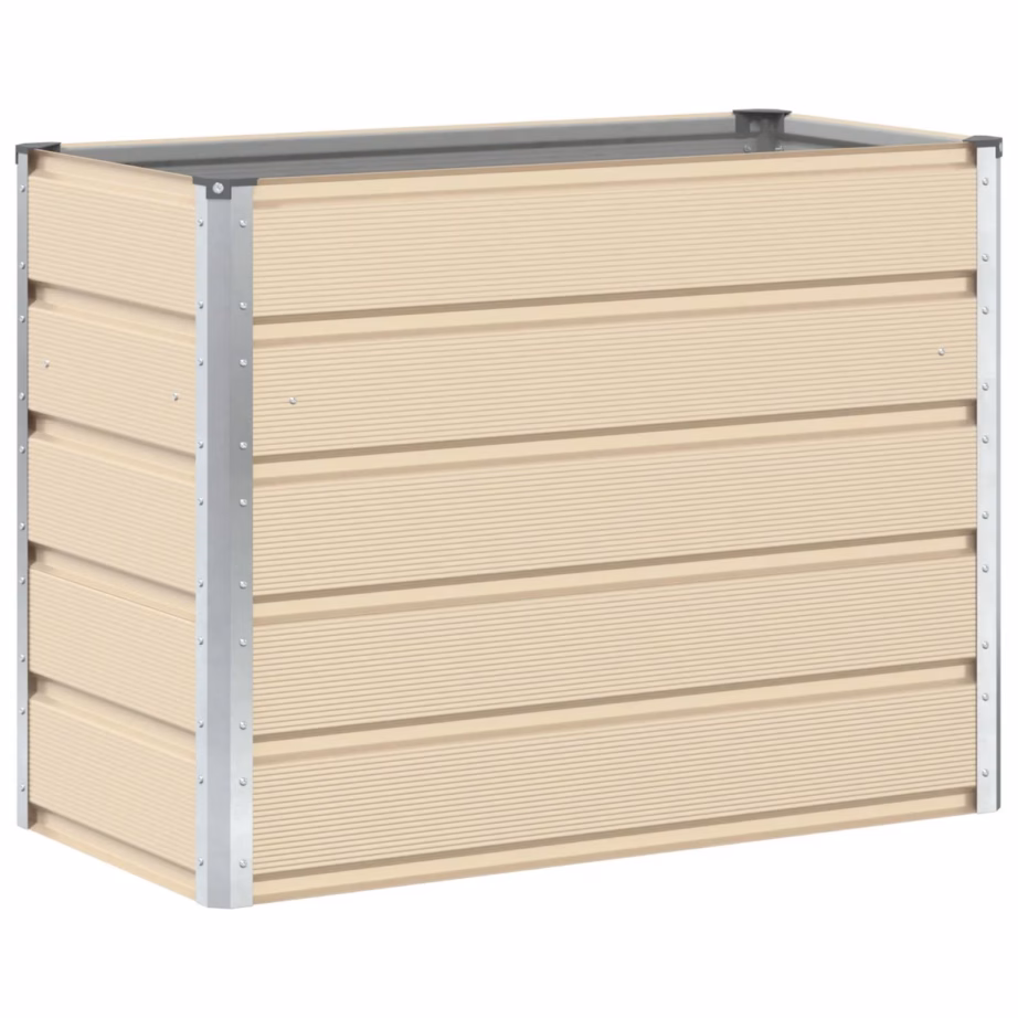 Kuumtsingitud terasest taimekast, beež, 480 x 50 x 45 cm – 2