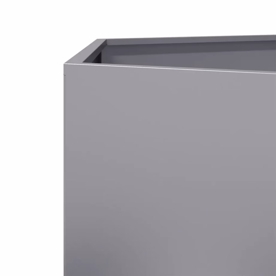 Kuusnurkne aiataimekastide komplekt, 2 tk, hõbedane tsingitud teras, 46 x 40 x 45 cm, ilma põhjata – 10