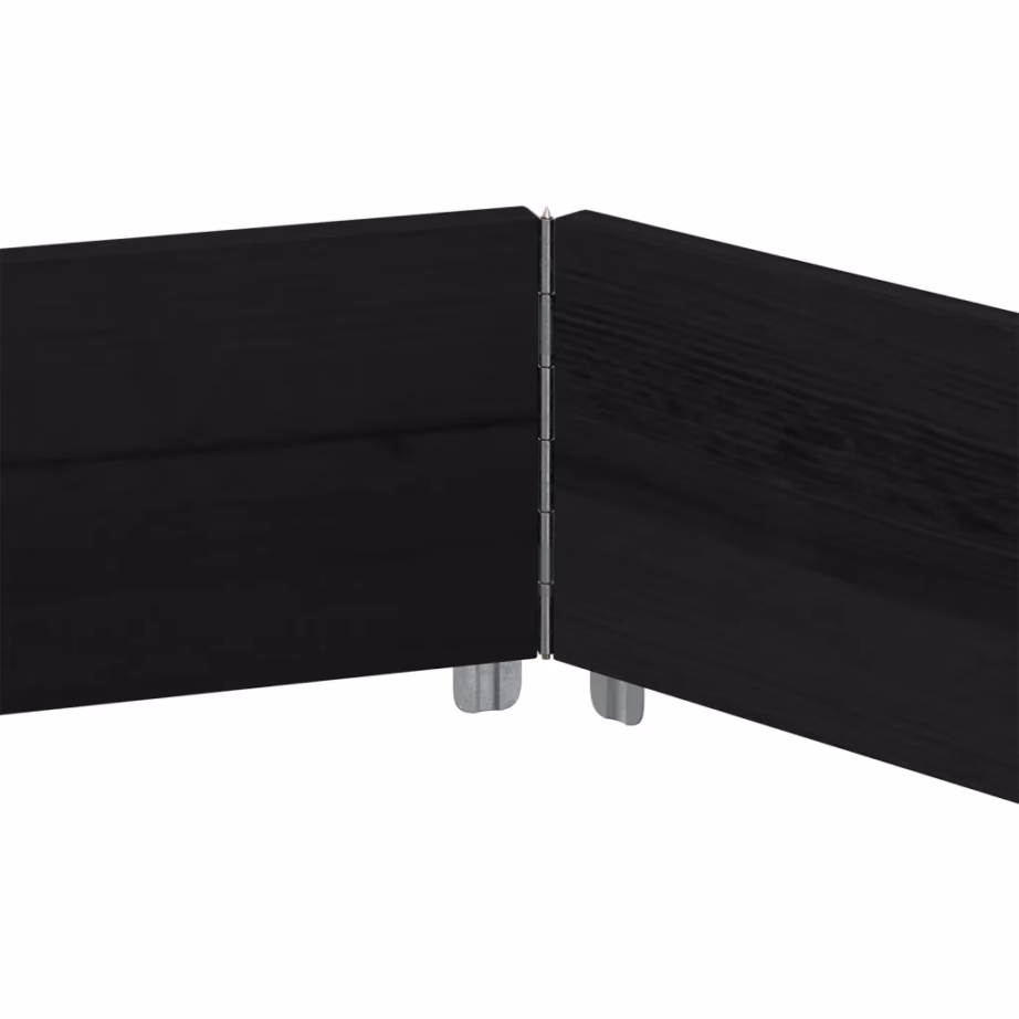 Kuusnurkne taimekast, must männipuit, 160 x 160 x 21,5 cm – 5