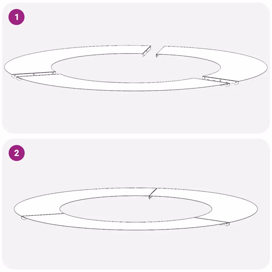 Lamedad terasest puuringid, 5 tk komplekt, oliiviroheline, Ø50/80 cm – 7