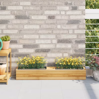 Hallid lillekastid euroalustele, 12 tk, 100% PP, 36 x 13,5 x 9,5 cm