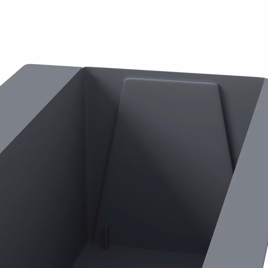 Hallid lillekastid euroalustele, 12 tk, 100% PP, 36 x 13,5 x 9,5 cm – 7