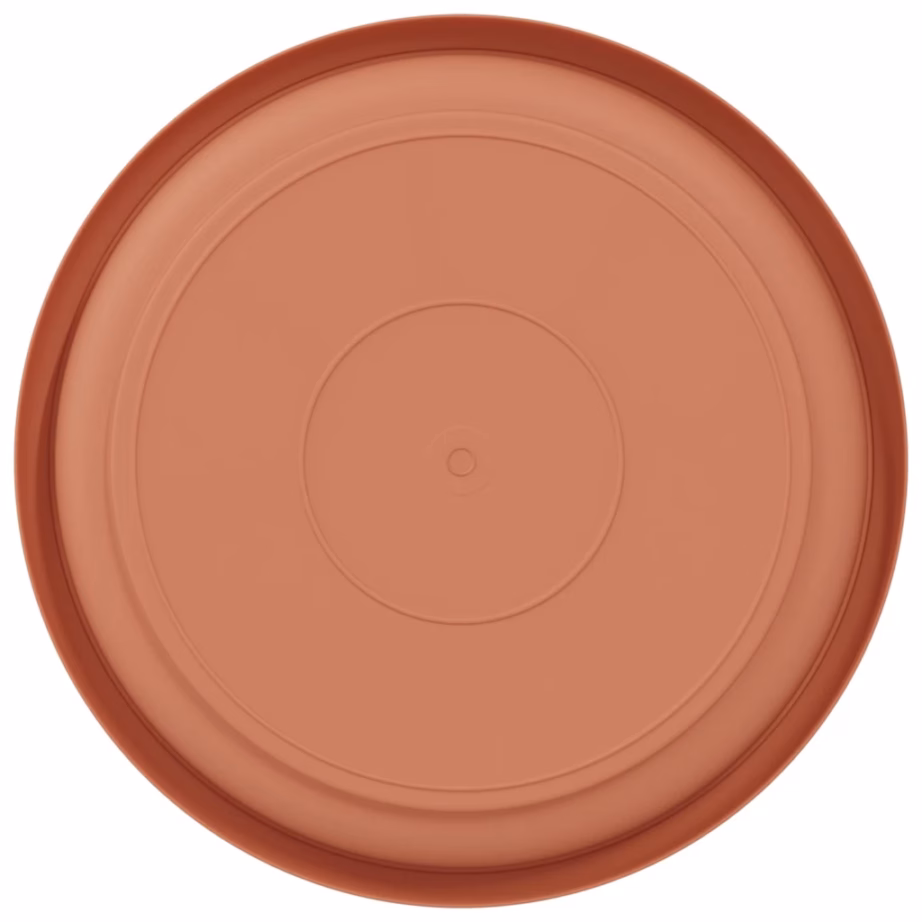 Ringikujuline lilletaldrikute komplekt, kohviroosa, plastmass, 24 tk, Ø 14 x 2 cm – 6