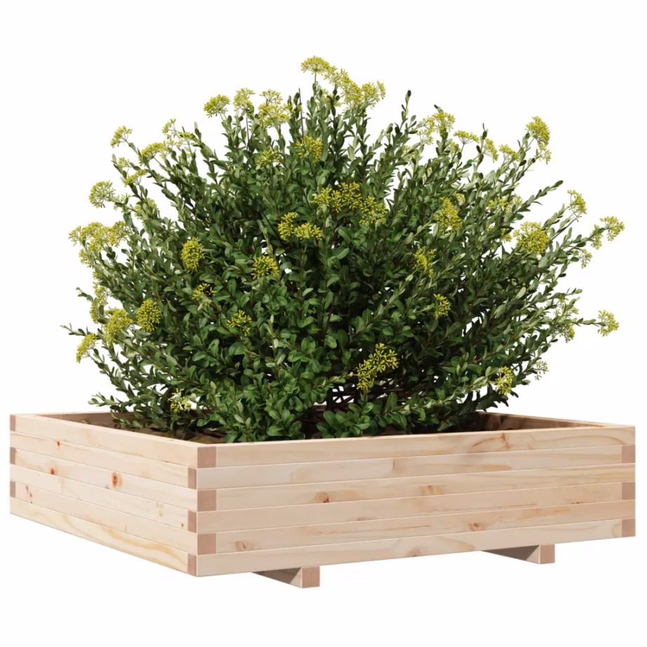 Männipuidust aia taimekast, 100 x 100 x 26,5 cm, töötlemata – 4