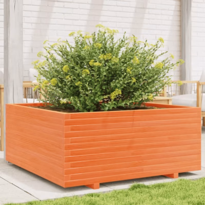 Männipuidust aia taimekast, vahapruun, 110 x 110 x 49,5 cm