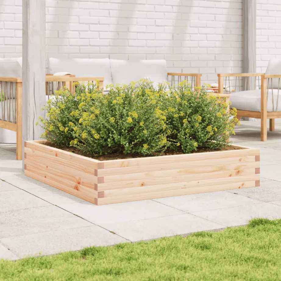 Männipuidust aia taimekast, töötlemata, 110 x 110 x 23 cm – 3