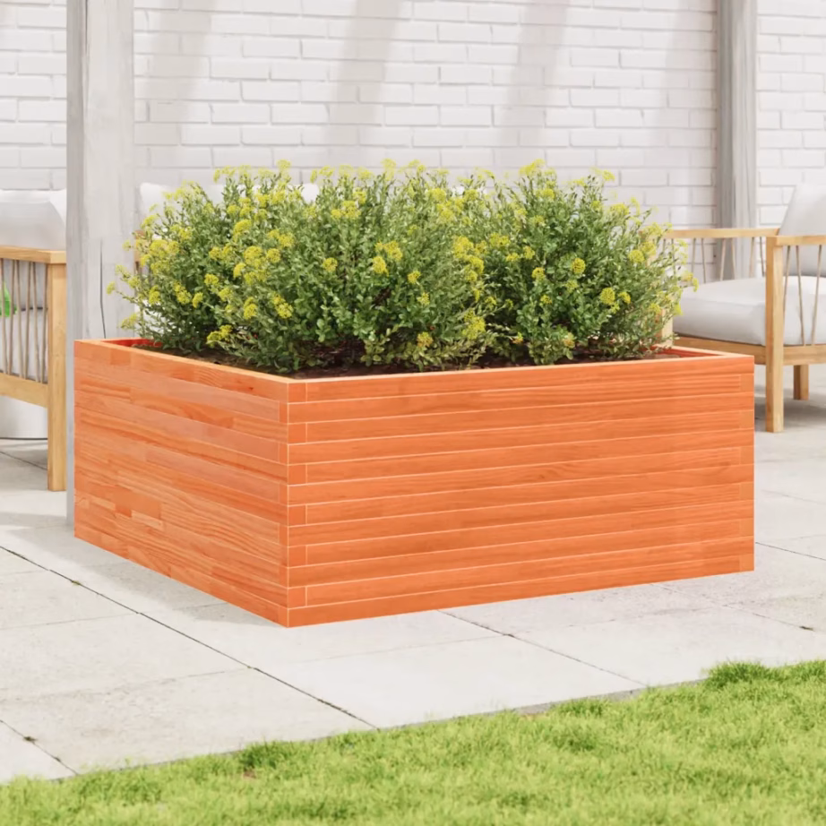 Männipuidust aia taimekast, vahapruun, 110 x 110 x 46 cm – 3