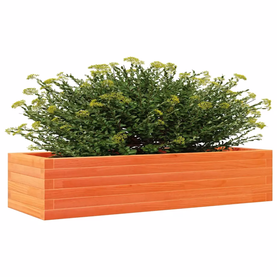 Männipuidust aia taimekast avatud põhjaga, vahapruun, 110 x 40 x 23 cm – 4
