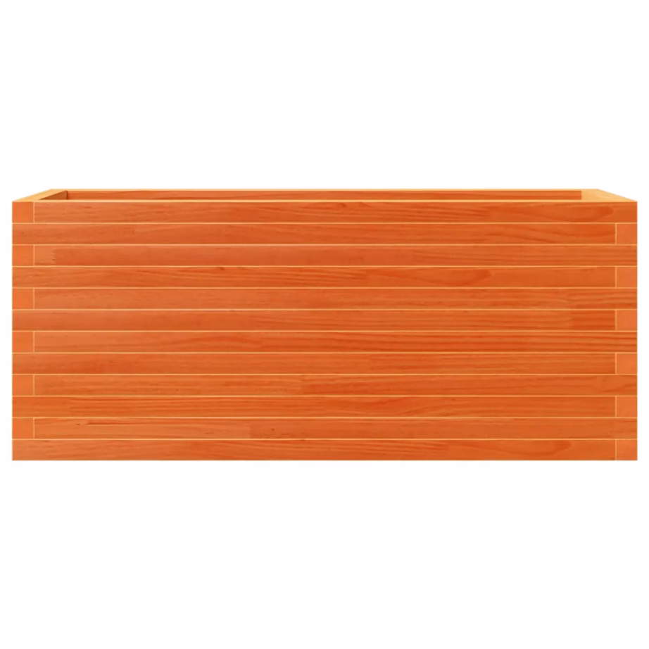 Puidust aia taimekast, vahapruun, männipuidust, 110 x 40 x 46 cm – 5