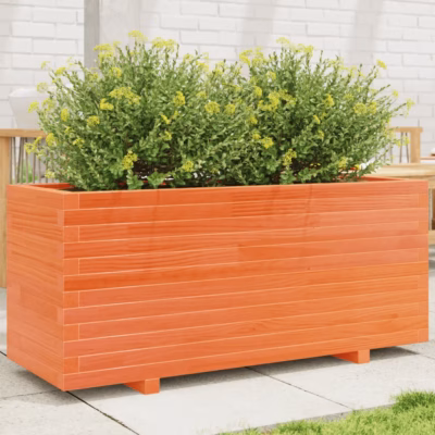 Männipuidust aia taimekast, vahapruun, 110 x 40 x 49,5 cm