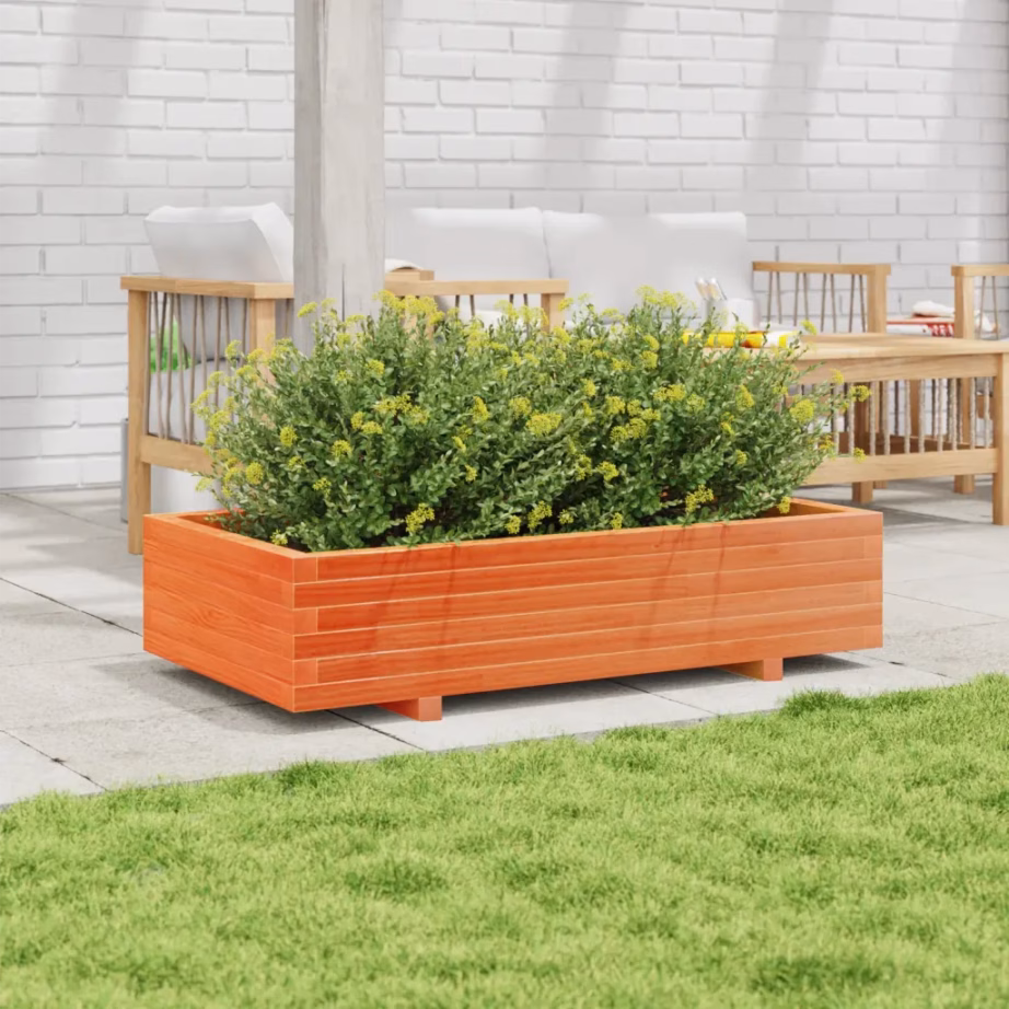 Männipuidust aia taimekast, vahapruun, 110 x 60 x 26,5 cm – 3