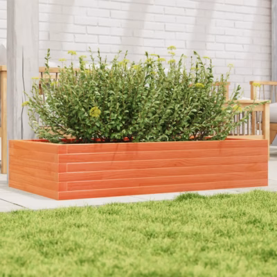Männipuidust aia taimekast avatud põhjaga, vahapruun, 110 x 60 x 23 cm