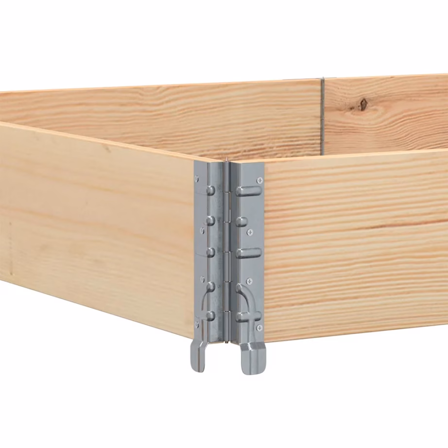 Virnastatav männipuidust aia taimekast, pruun, 150 x 100 x 41 cm – 5