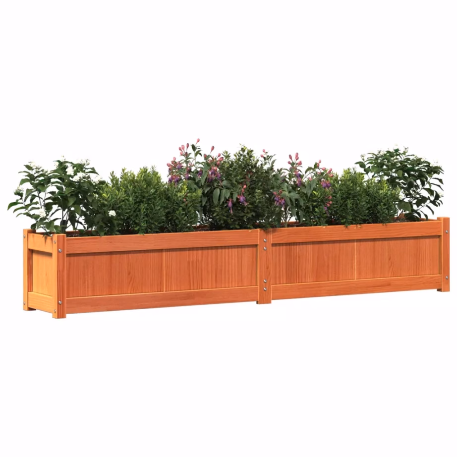 Männipuidust aia taimekast, vahapruun, 180 x 31 x 31 cm – 4