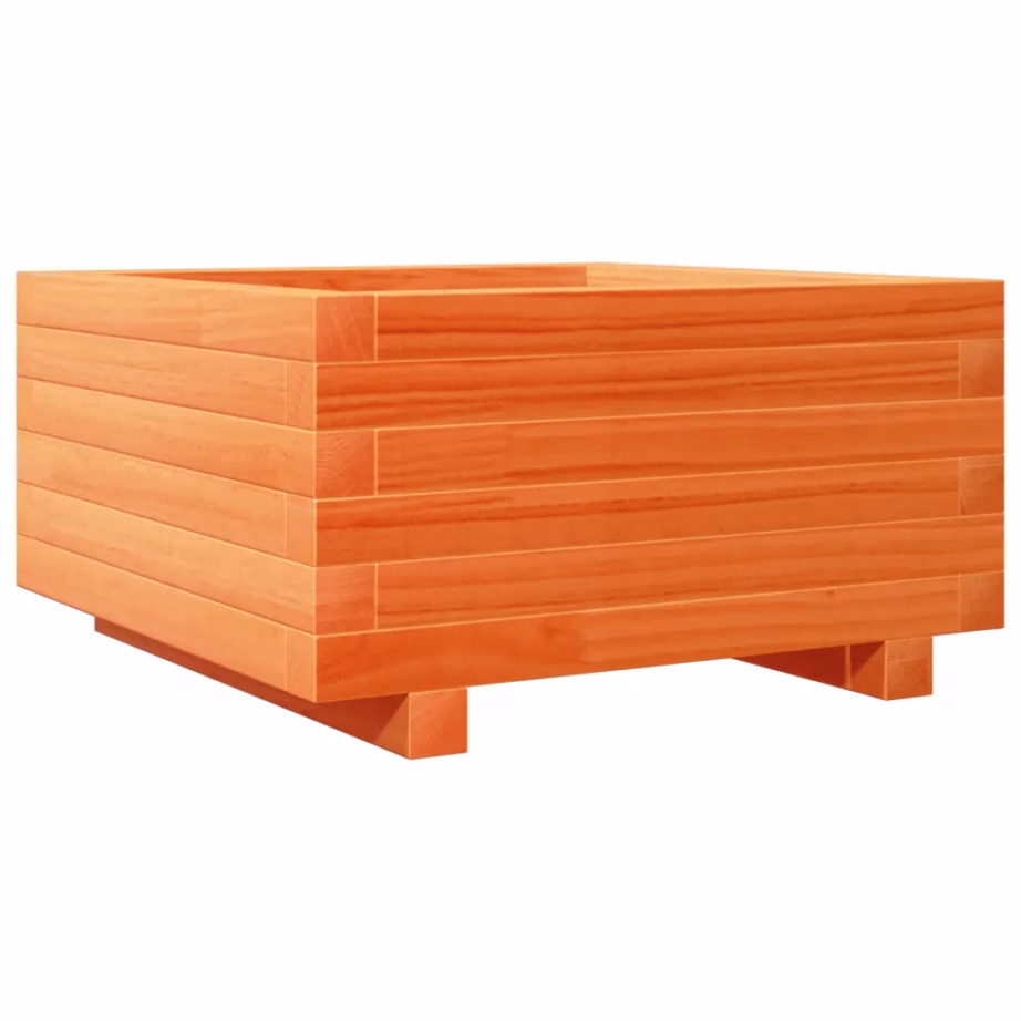 Aia taimekast männipuidust, vahapruun, 50 x 50 x 26,5 cm – 7