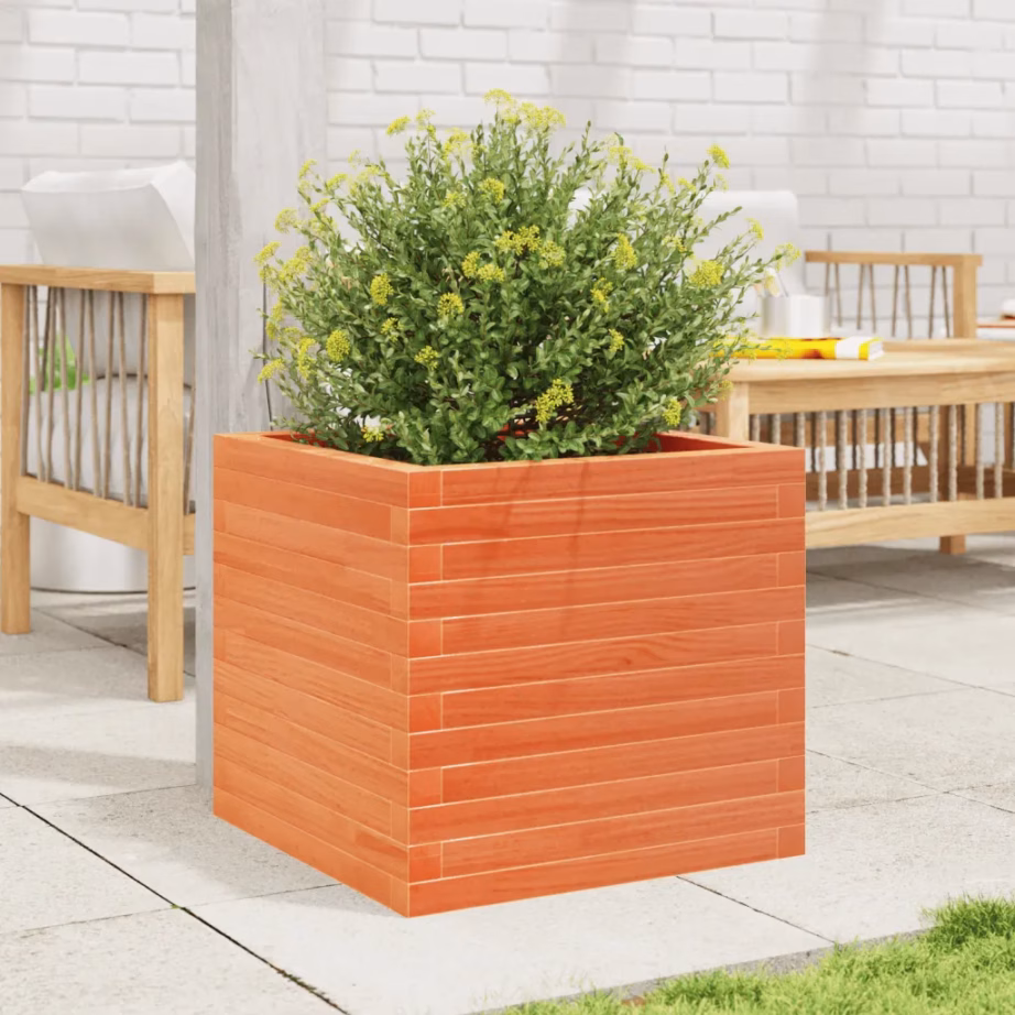 Männipuidust aia taimekast, vahapruun, 50 x 50 x 45,5 cm – 3