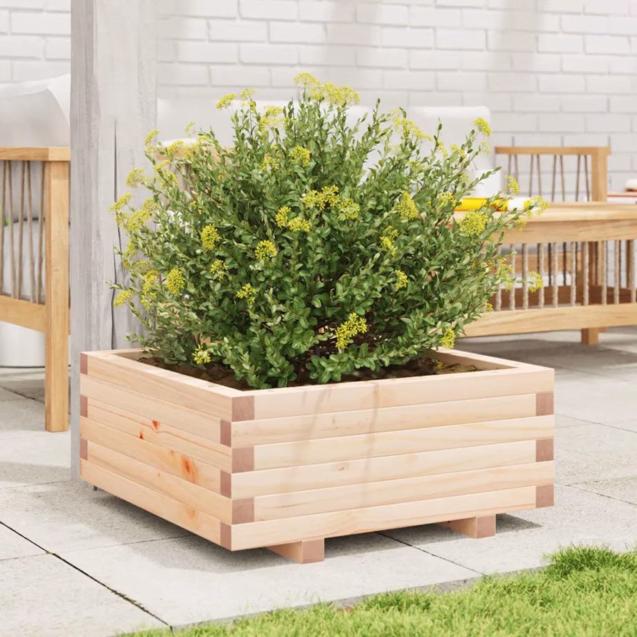 Aia taimekast töötlemata männipuidust, 60 x 60 x 26,5 cm – 3