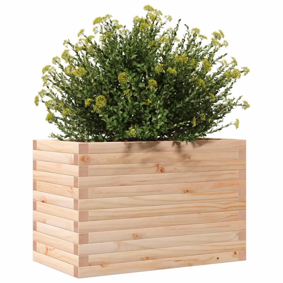 Aia taimekast avatud põhjaga, töötlemata männipuit, 70 x 40 x 45,5 cm – 4