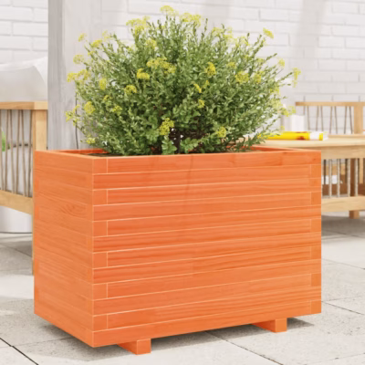 Männipuidust aia taimekast, vahapruun, 70 x 40 x 49,5 cm