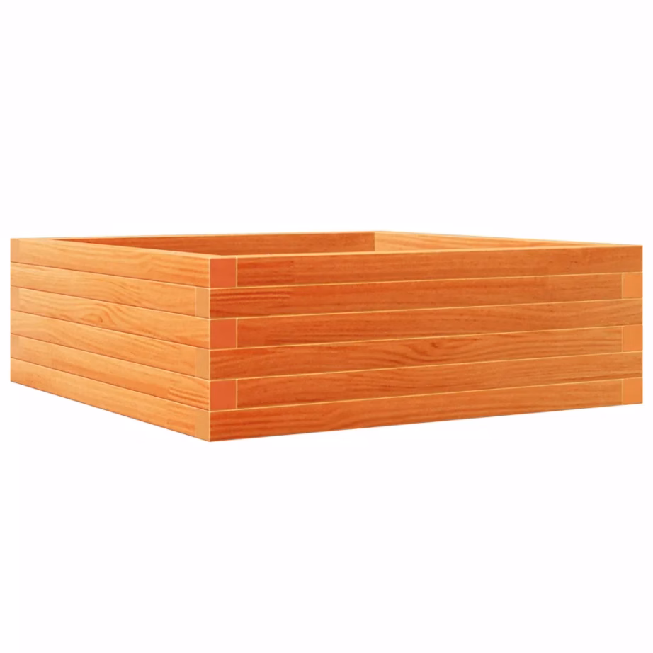 Aia taimekast männipuidust, vahapruun, 70 x 70 x 23 cm – 7