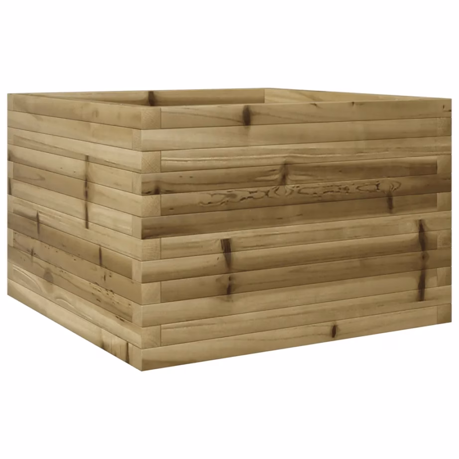 Puidust aia taimekast, survetöötlusega immutatud männipuit, pruun, 70 x 70 x 45,5 cm – 2