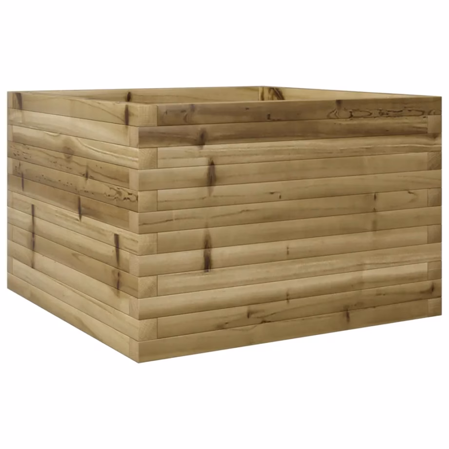 Puidust aia taimekast, survetöötlusega immutatud männipuit, pruun, 70 x 70 x 45,5 cm – 7