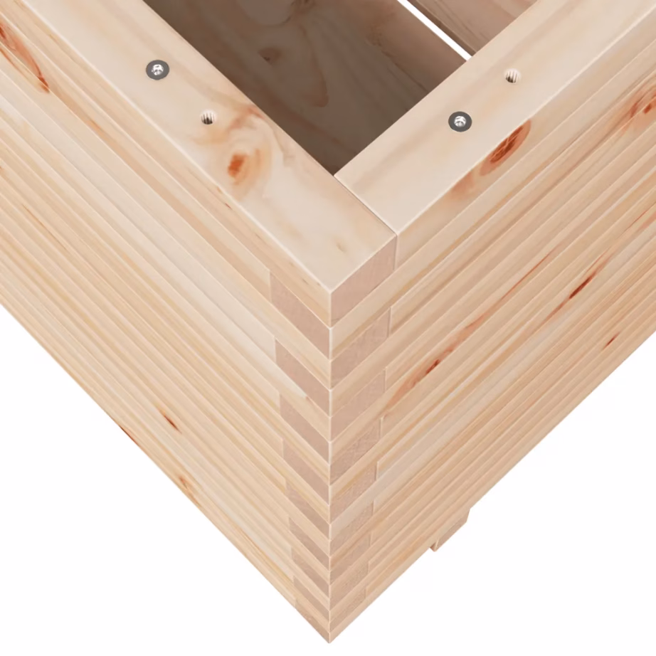 Aia taimekast, töötlemata männipuit, 70 x 70 x 72 cm – 8