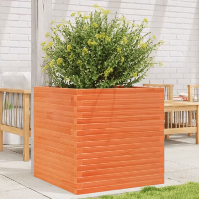 Vahapruun männipuidust aia taimekast, 70 x 70 x 68,5 cm