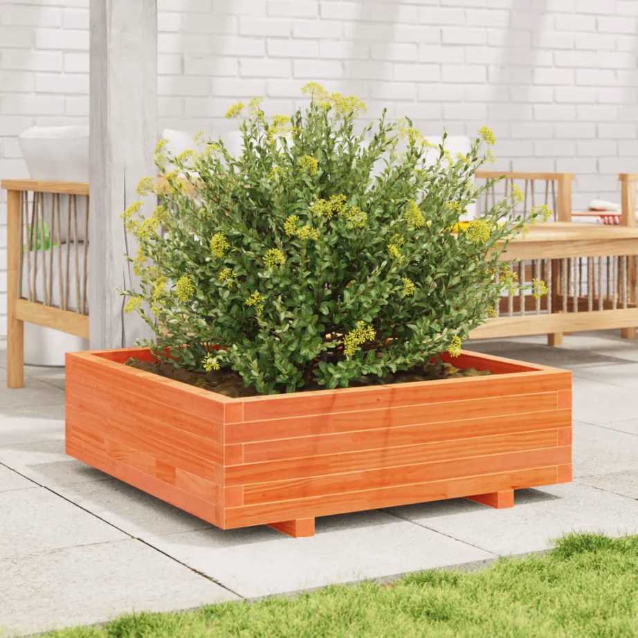 Männipuidust aia taimekast, vahapruun, 80 x 80 x 26,5 cm – 3