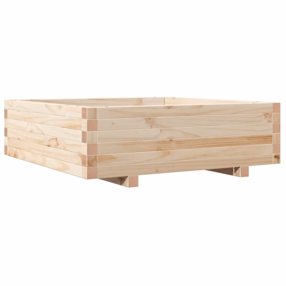 Aia taimekast töötlemata männipuidust, 80 x 80 x 26,5 cm – 2