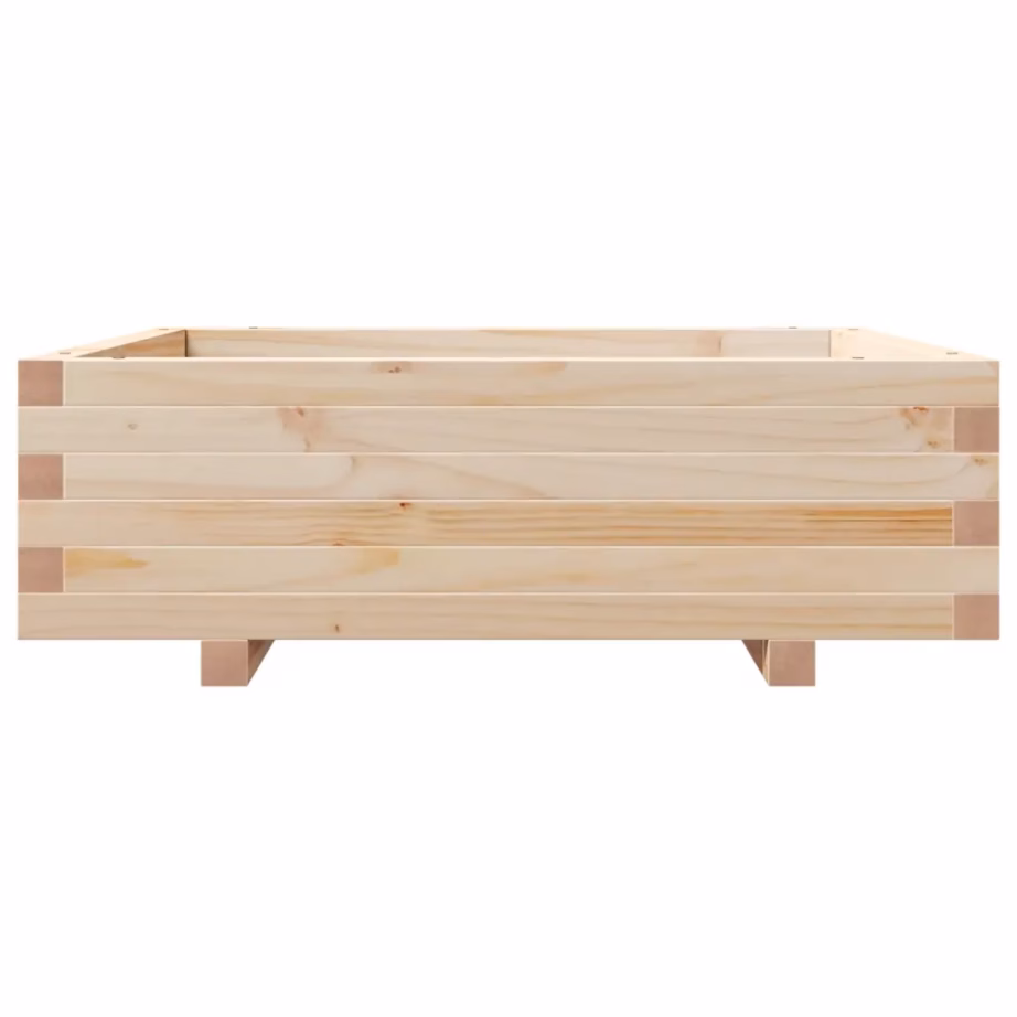 Aia taimekast töötlemata männipuidust, 80 x 80 x 26,5 cm – 5