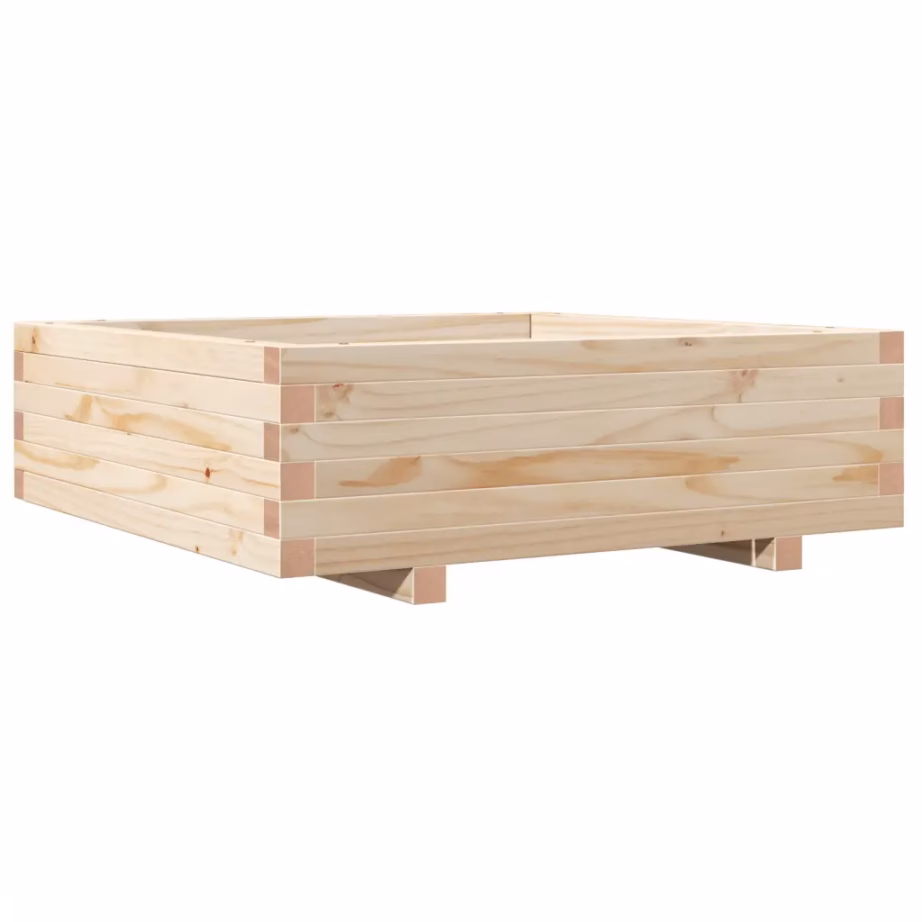 Aia taimekast töötlemata männipuidust, 80 x 80 x 26,5 cm – 7