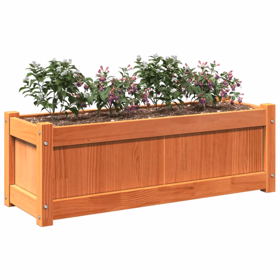 Männipuidust aia taimekast, vahapruun, 90 x 31 x 31 cm – 4