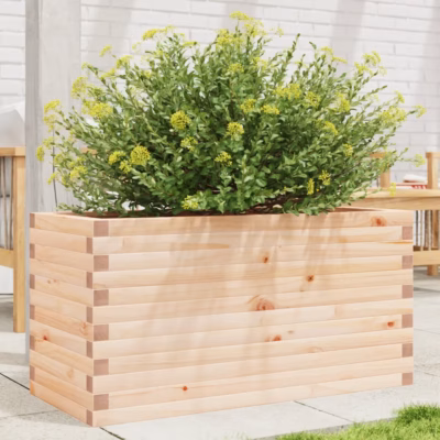 Töötlemata männipuidust aia taimekast 90 x 40 x 45,5 cm, pruun