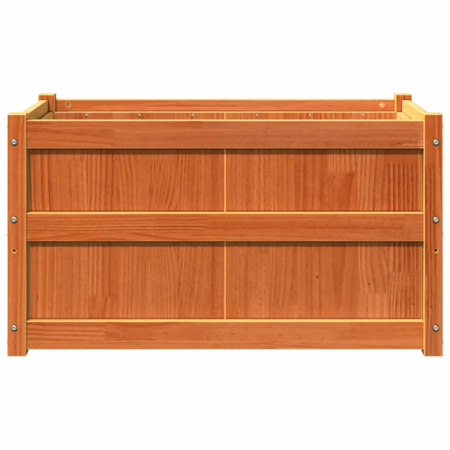 Aia taimekast männipuidust, vahapruun, 90 x 50 x 50 cm – 5