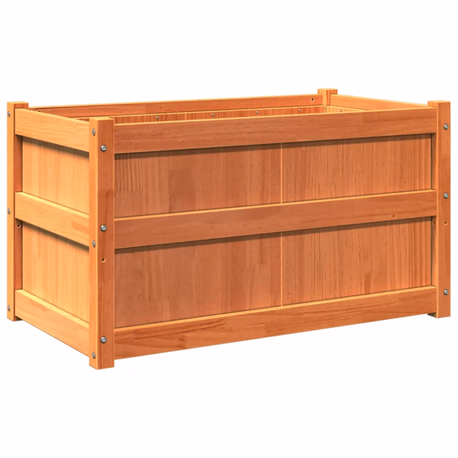 Aia taimekast männipuidust, vahapruun, 90 x 50 x 50 cm – 7