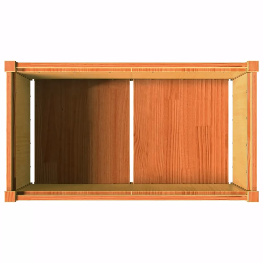 Aia taimekast männipuidust, vahapruun, 90 x 50 x 50 cm – 8