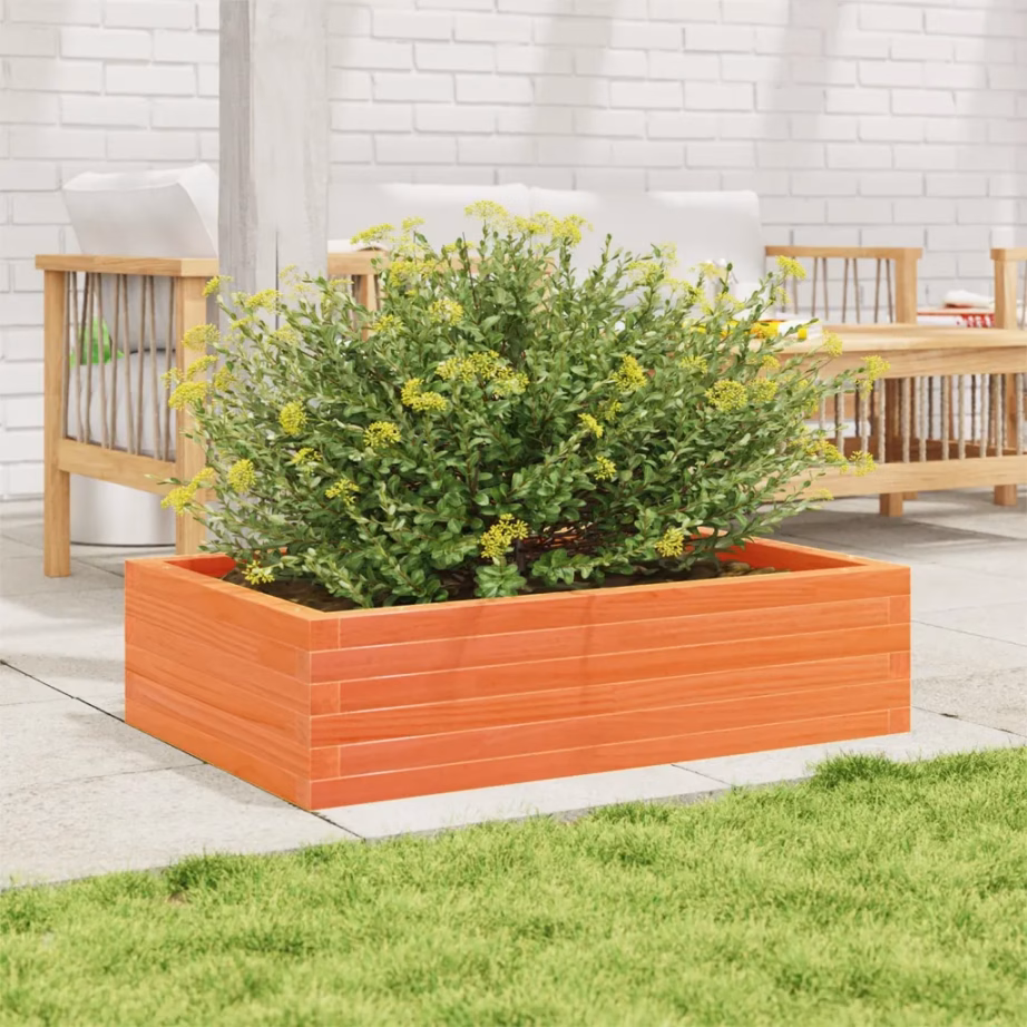 Männipuidust aia taimekast avatud põhjaga, vahapruun, 90 x 60 x 23 cm – 3