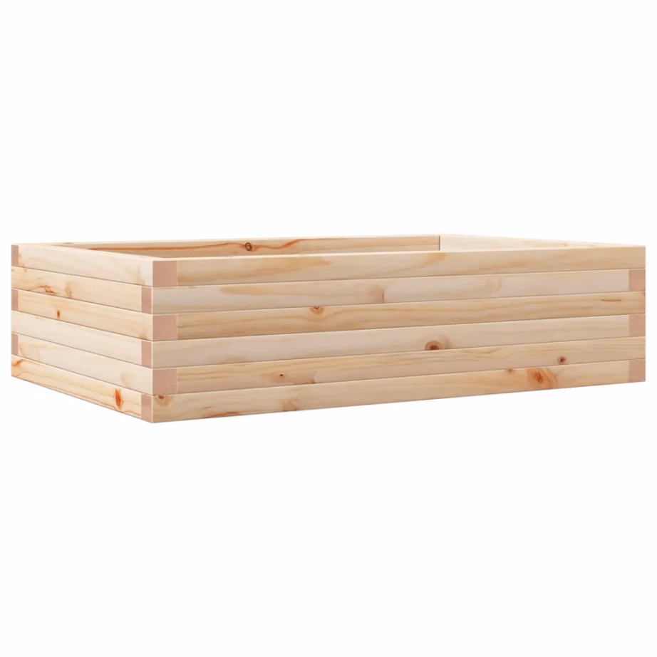 Aia taimekast avatud põhjaga, töötlemata männipuit, 90 x 60 x 23 cm – 2