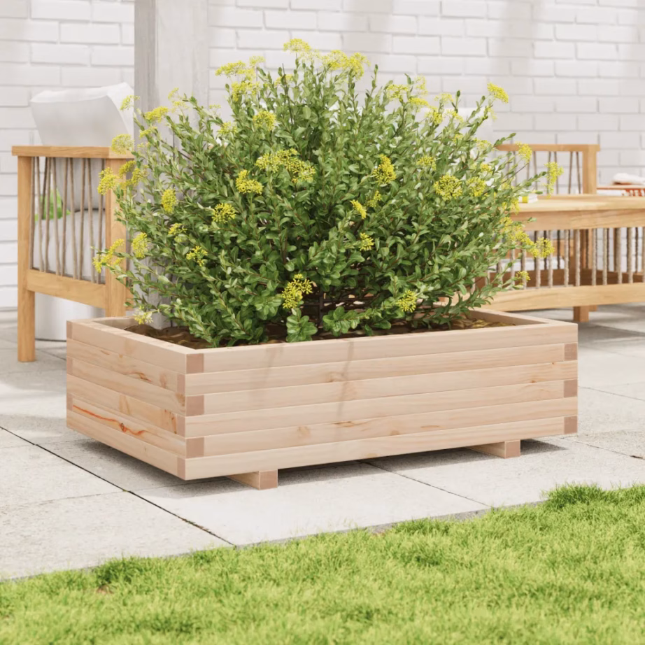 Männipuidust aia taimekast, töötlemata, 90 x 60 x 26,5 cm – 3