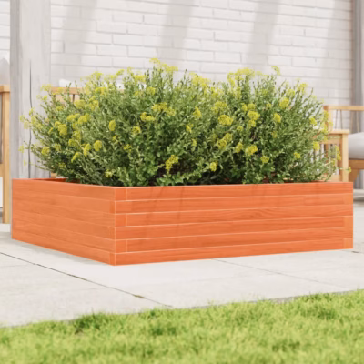 Männipuidust aia taimekast avatud põhjaga, vahapruun, 90 x 90 x 23 cm