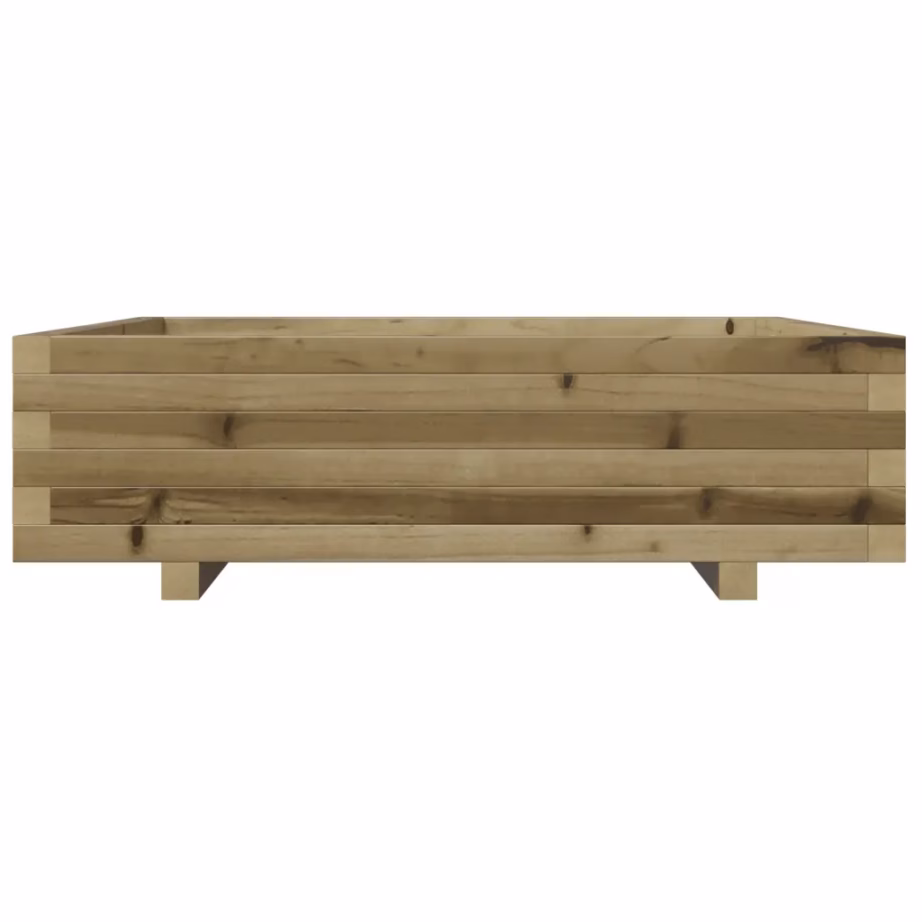 Aia taimekast survetöödeldud männipuidust, 90 x 90 x 26,5 cm, pruun – 5