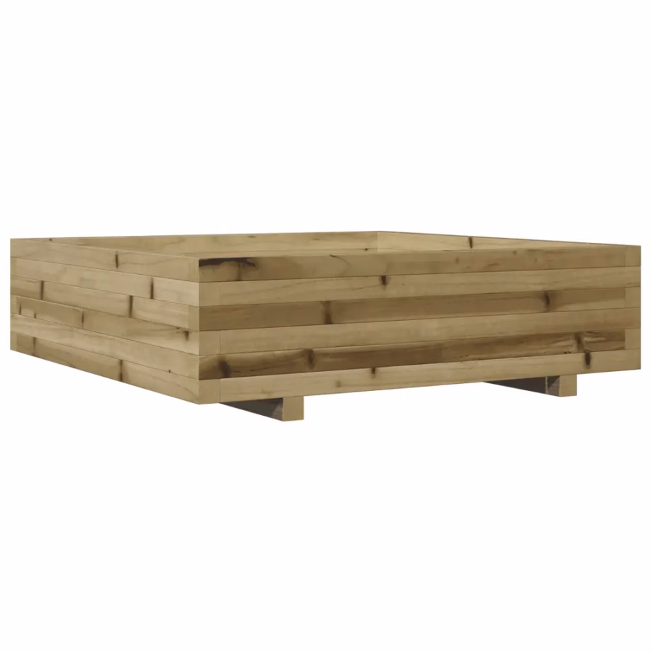 Aia taimekast survetöödeldud männipuidust, 90 x 90 x 26,5 cm, pruun – 7