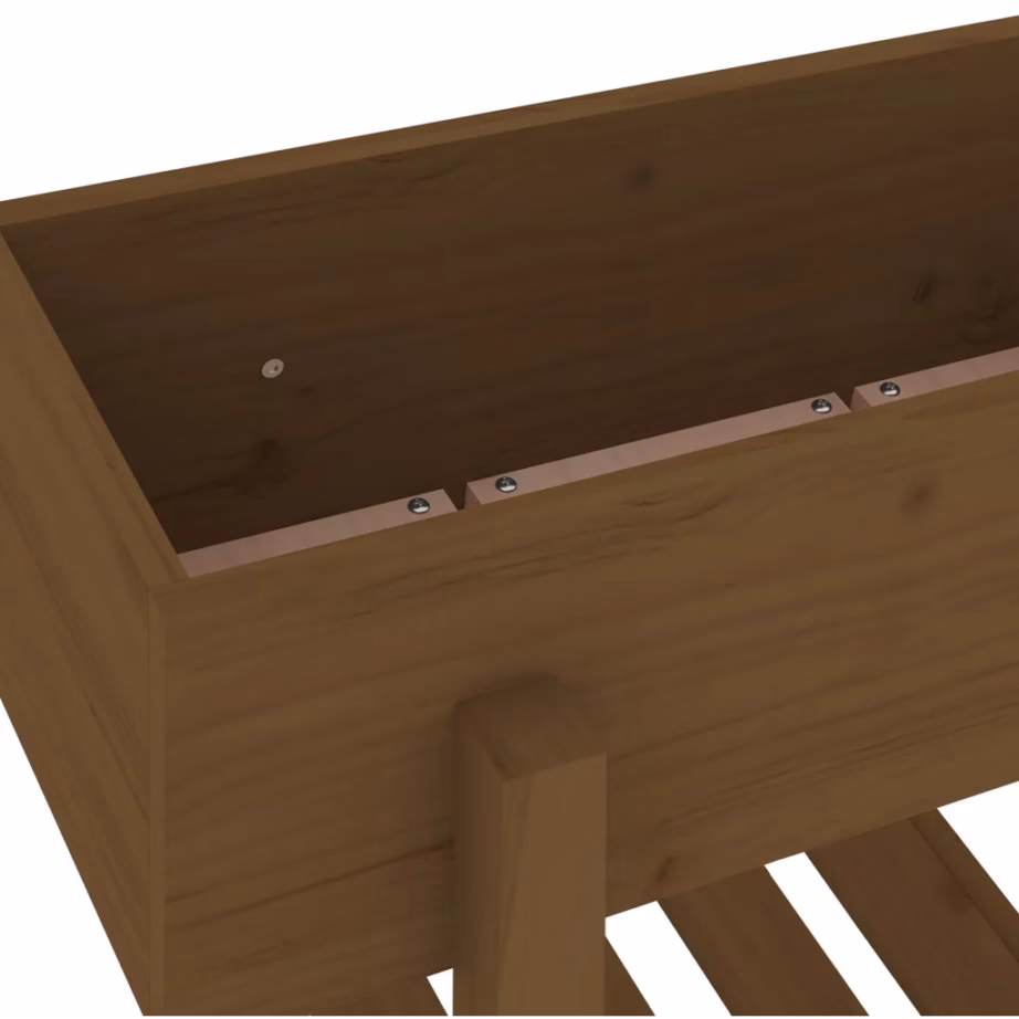 Aia taimekast alumise riiuliga, meekarva männipuidust, 62 x 30 x 69 cm – 7