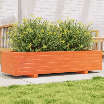 Männipuidust aia taimekast, vahapruun, 110 x 40 x 26,5 cm